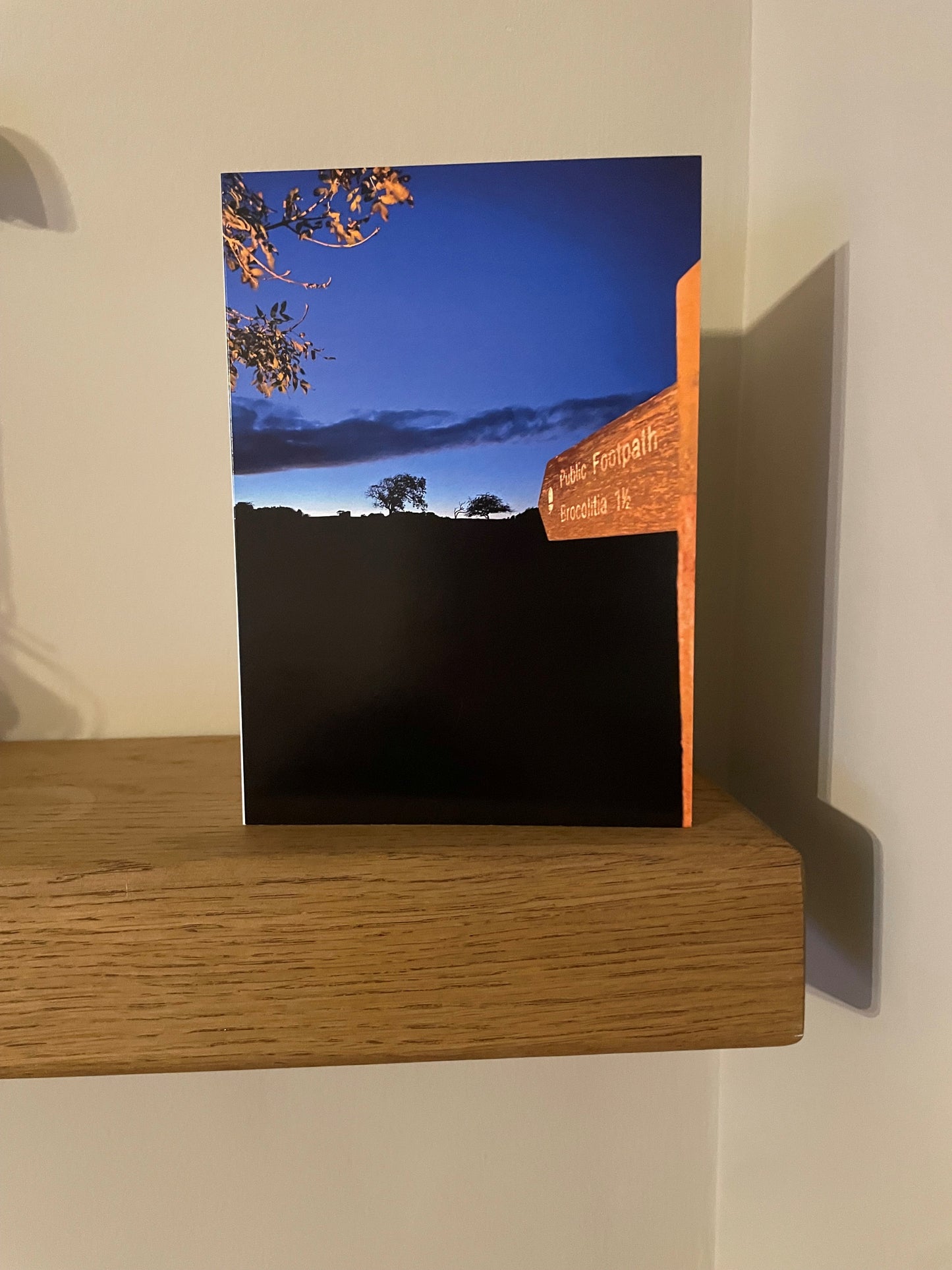 Brocolita sign, Hadrian's Wall - A5 Greeting Card