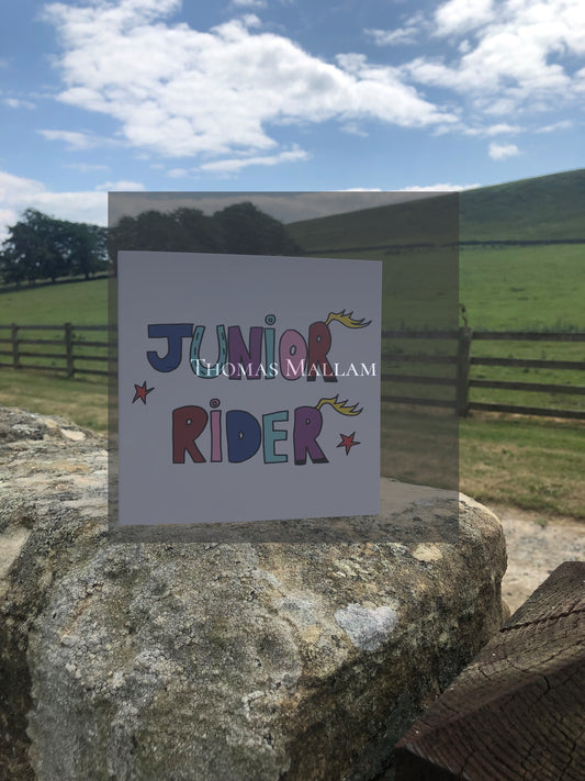 Junior Rider Equestrian - Greeting Card